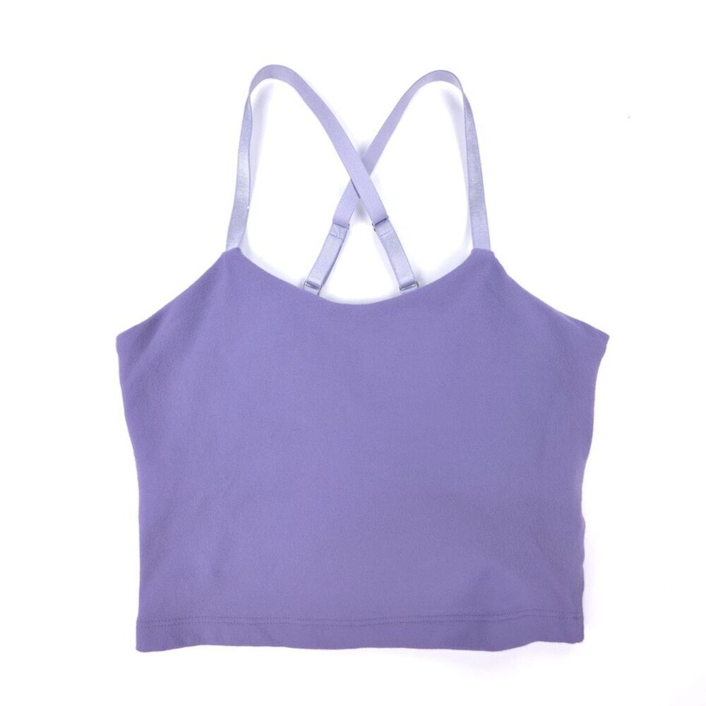 BEYOND YOGA Racerback Crop Top Lilac Purple 90s Y2k Athleisure Lounge Sporty XS